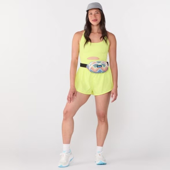 FP Movement  Righteous Runsie Romper - Women's in Sour Citrus NTW  SEXY ATHLETIC - Picture 4 of 9